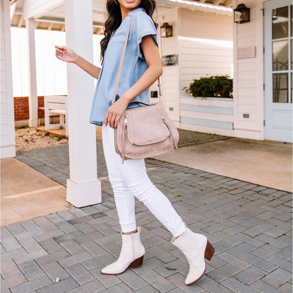 Pink Lily pointed toe western booties women Size 8.5 - Picture 2 of 16
